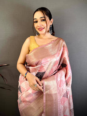 Heritage Mango Zari Banarasi Silk Saree