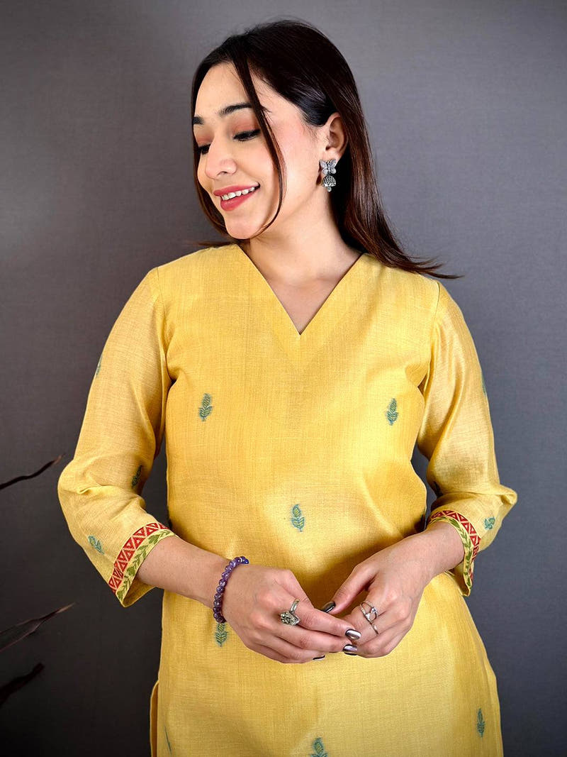 Classic Hand Embroidered Suit Set