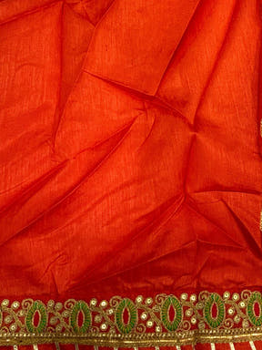 Elegant Chinnon Chiffon Bandhej Print Saree