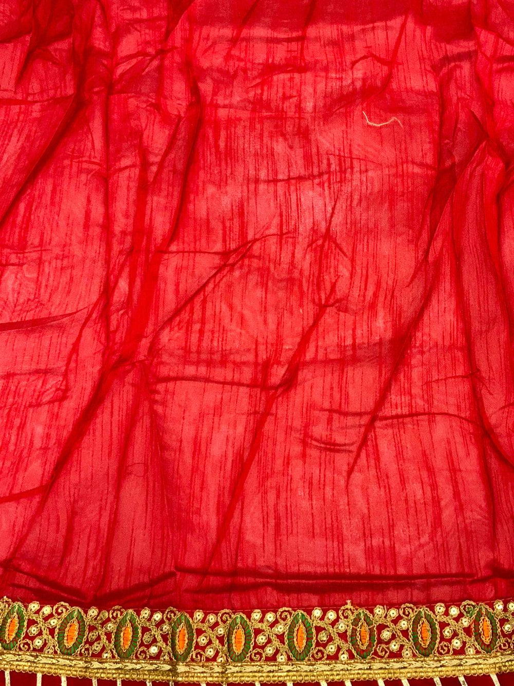 Regal Chiffon Foil Work Fancy Bandhej Saree