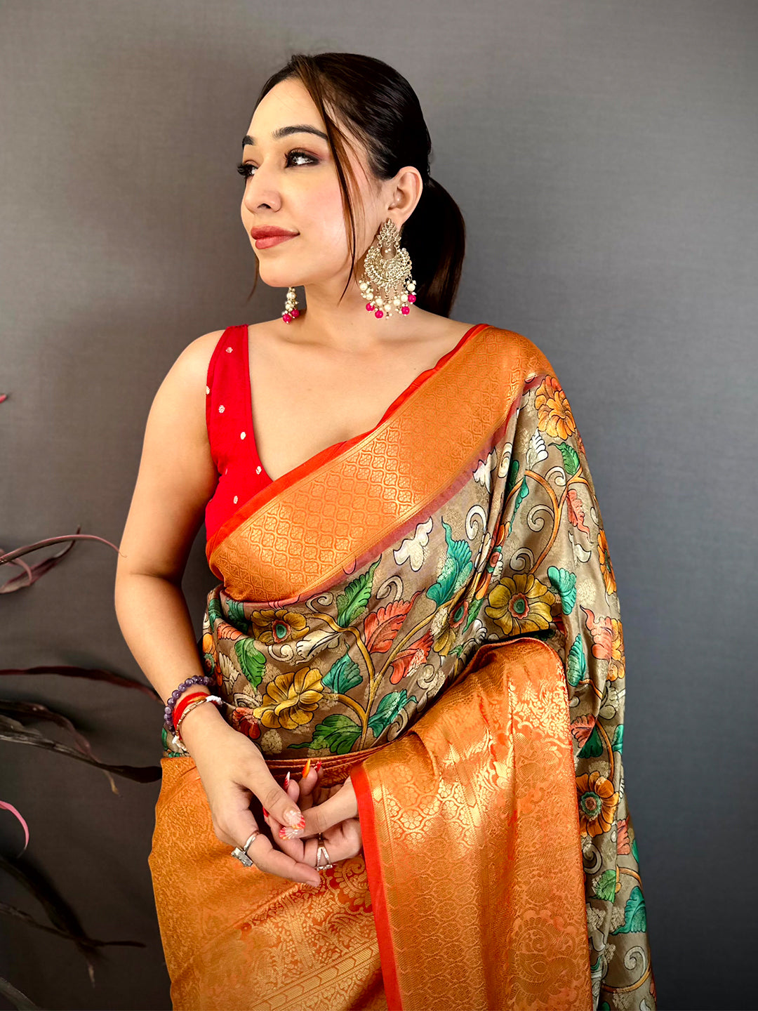 Royal Soft Silk Digital Print Kanchi Saree