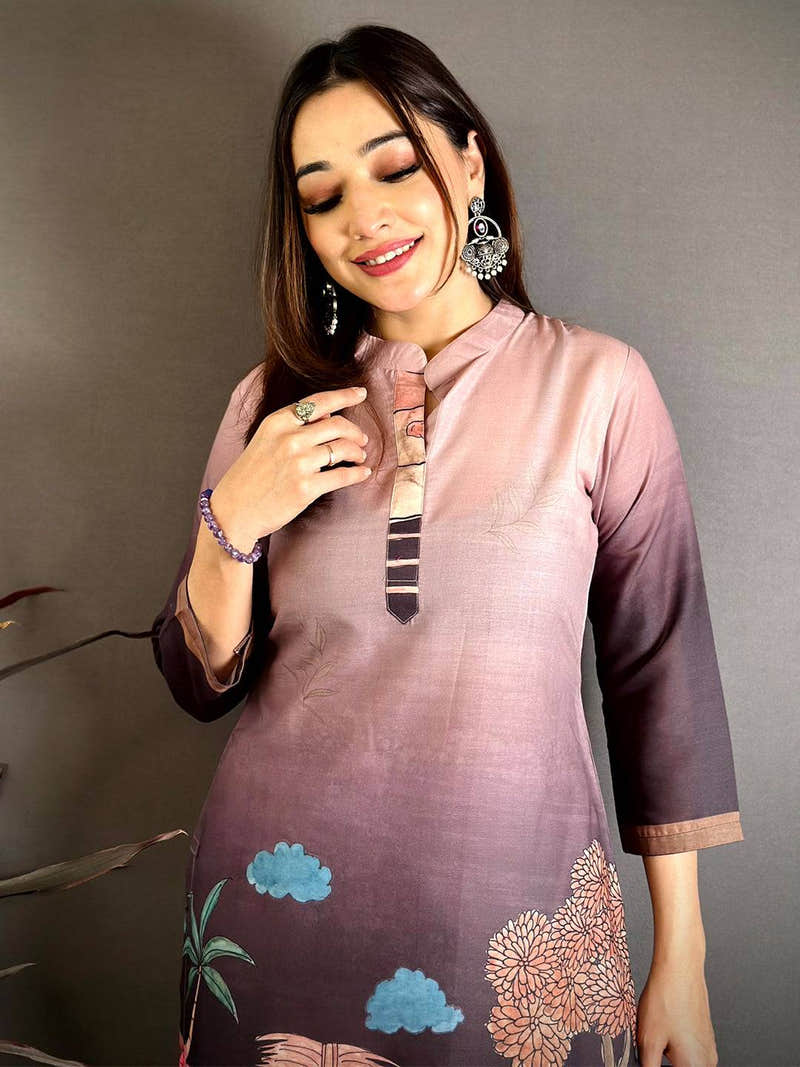 Royal Mul Cotton Collar Neck Kurti