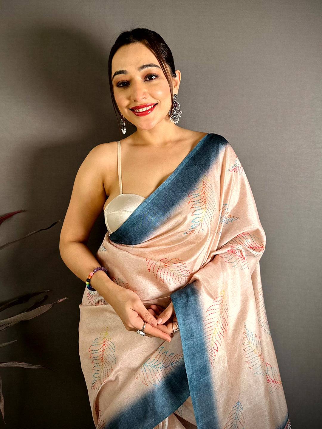 Classic Manipuri Tussar Katha Saree