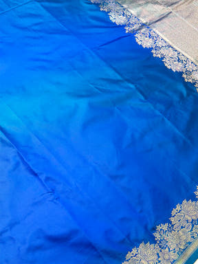 Radiant Ombre Weaving Mashru Silk Saree