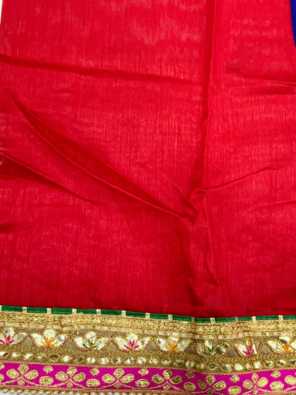 Golden Radiance Chinnon Chiffon Saree