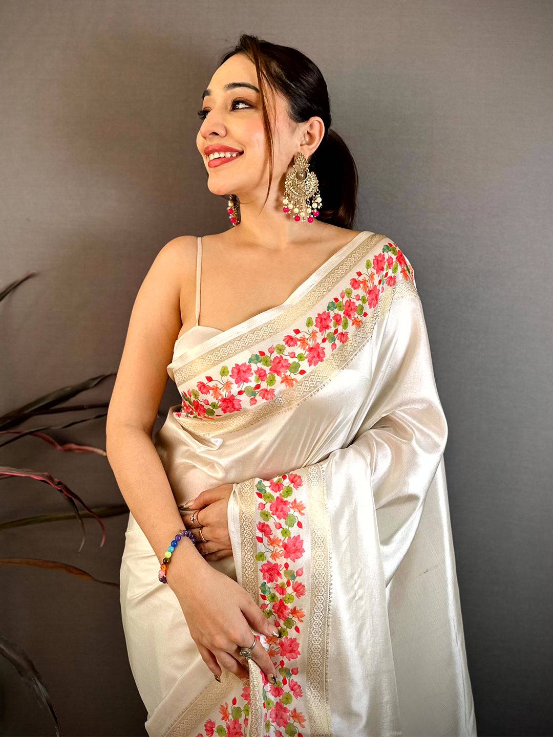 Royal Double Ikkat Ghicha Tussar Saree