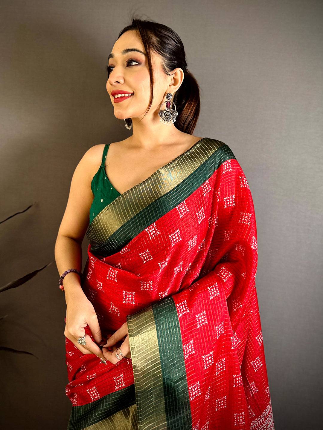Radiant Tussar Black Zari Weave Saree