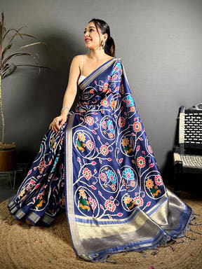 Celebrity Gaji Lakda Patta Patola Saree