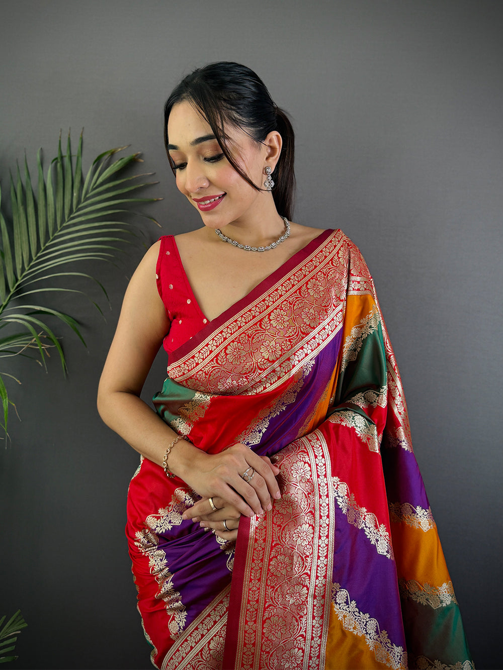 Heritage Banarasi Katan Silk Zari Weaving Saree