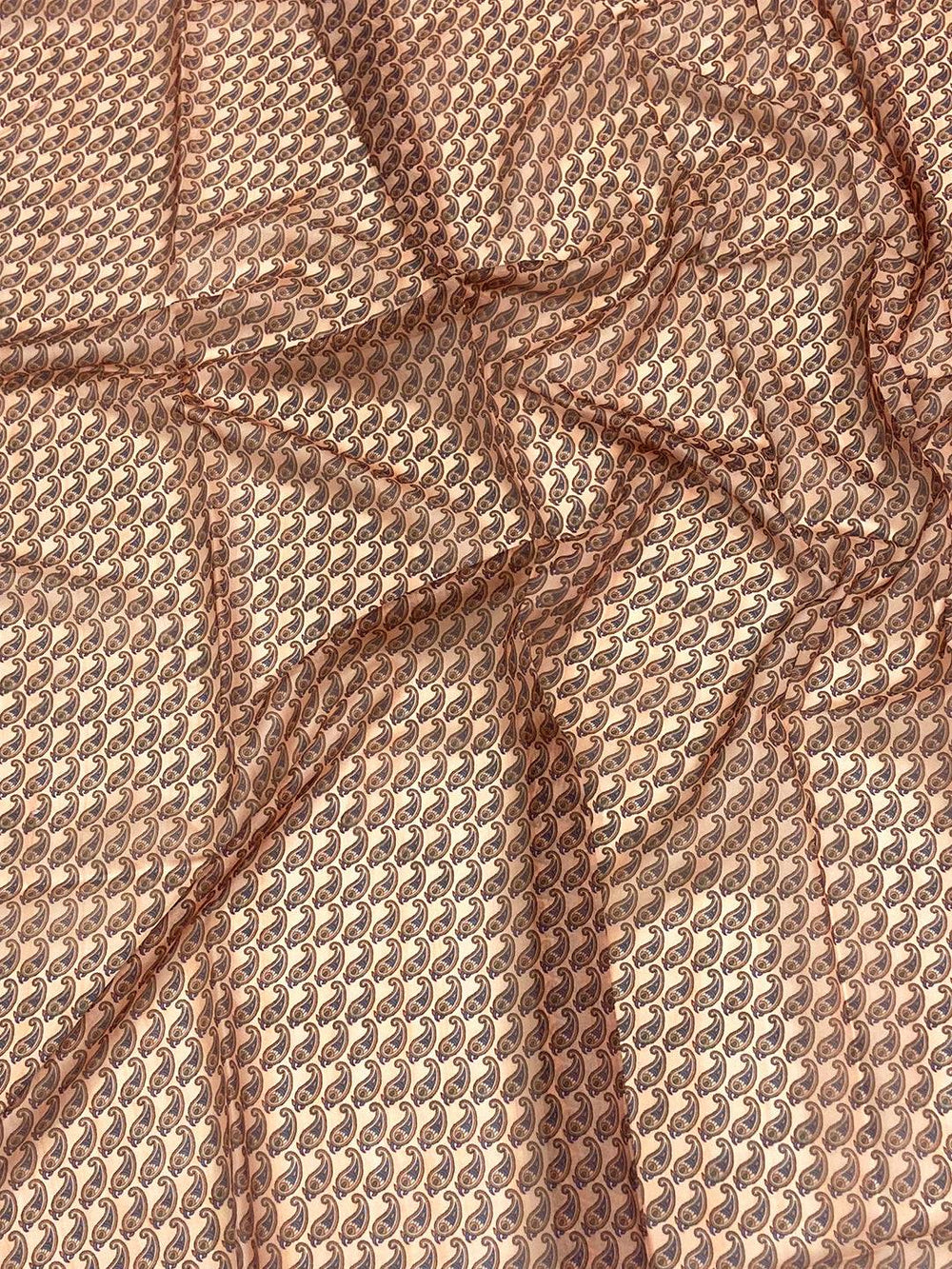Elegant Peach Tebi Silk Saree