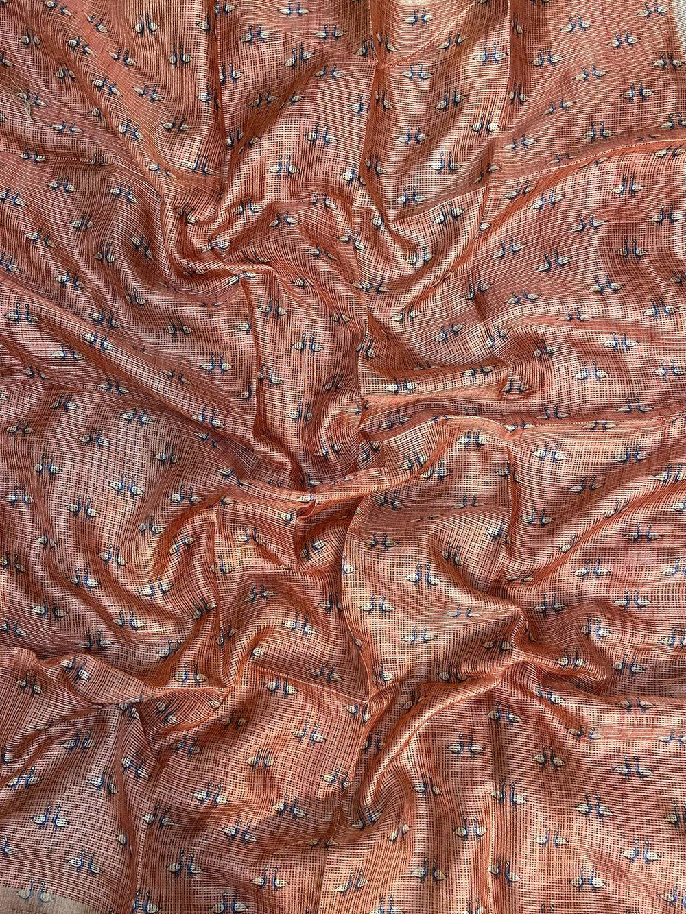 Soft Kota Doriya Silk Saree with Pichwai Prints & Rich Pallu