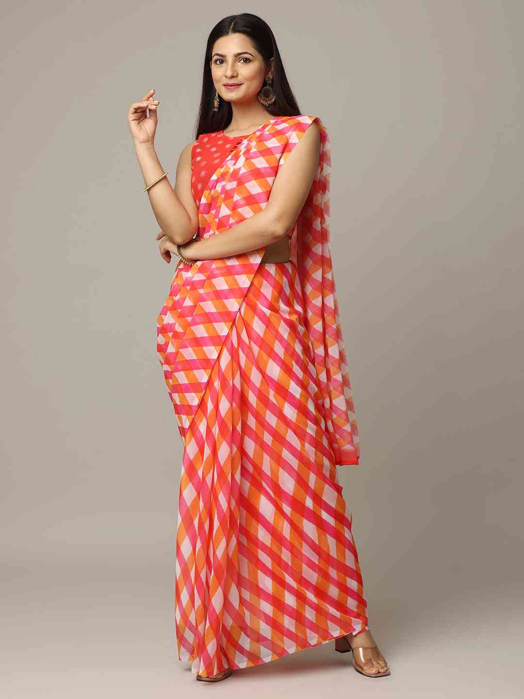  Lehriya Soft Georgette Digital Print Saree