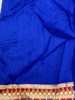 Elegant Bandhej Foil Work Chiffon Saree