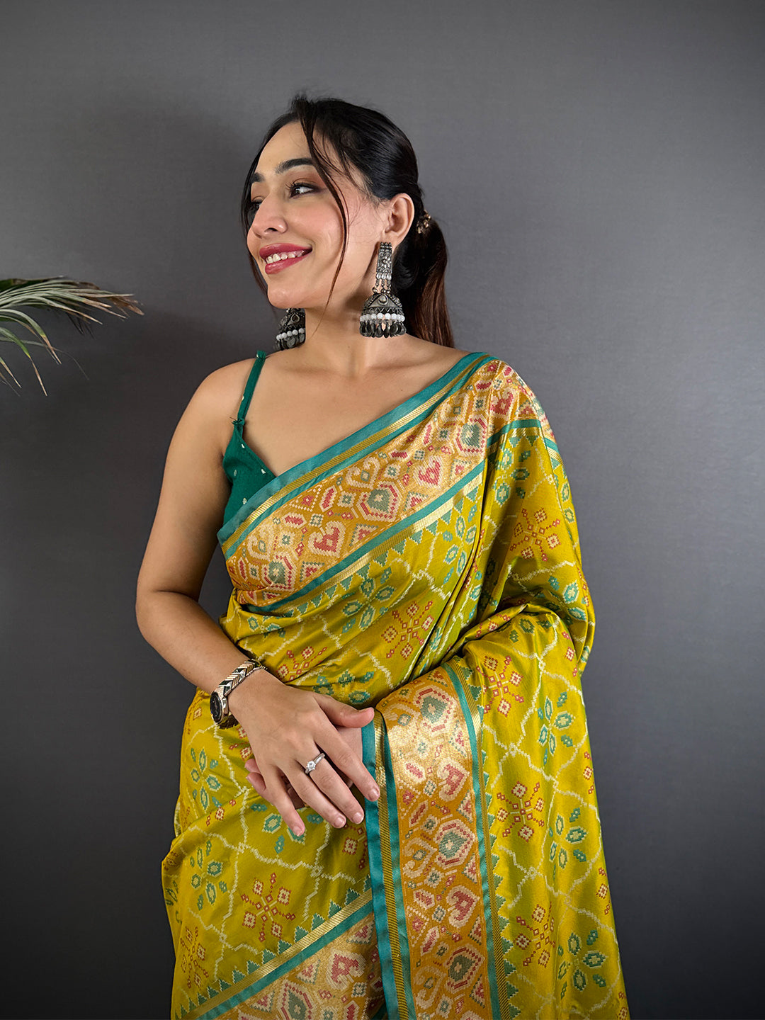 Radiant Pochampally Patola Silk Saree