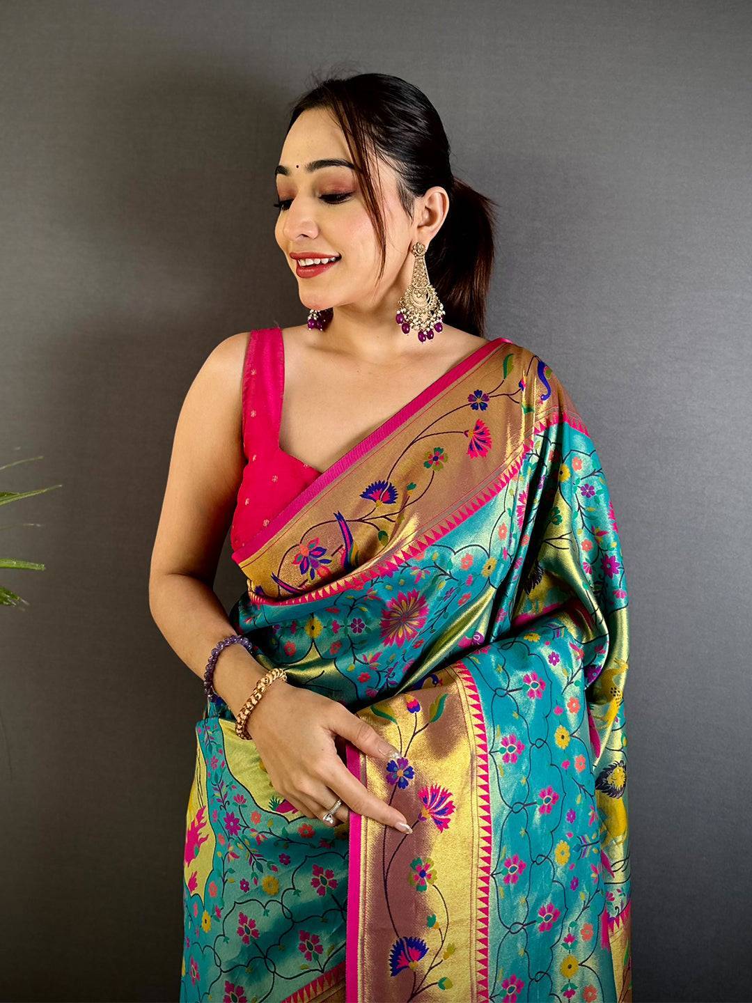 Royal Rama Patola Paithani Saree