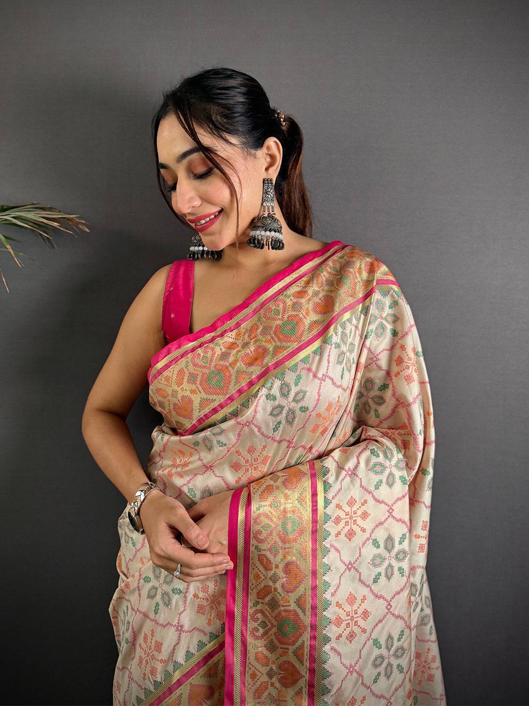 Radiance Pochampally Patola Silk Saree

