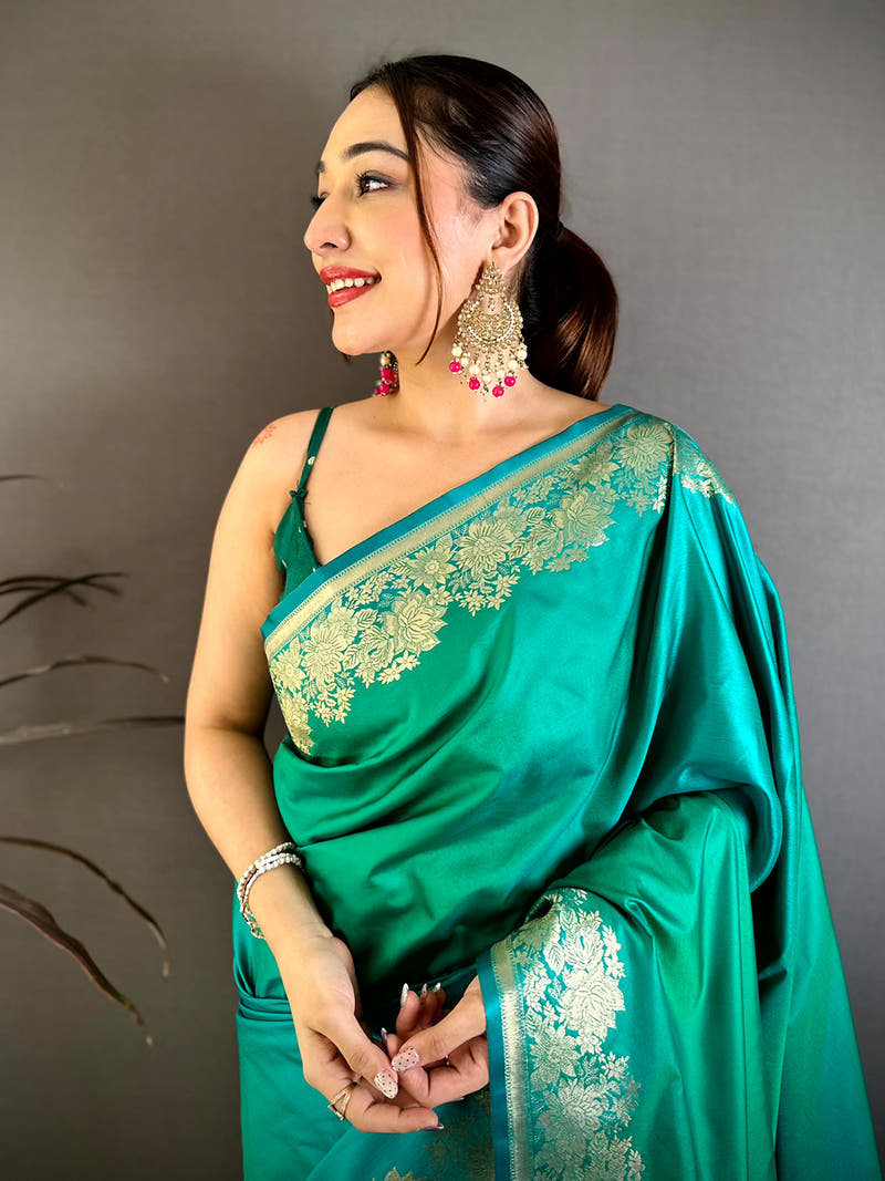 Classic Ombre Weaving Mashru Silk Saree