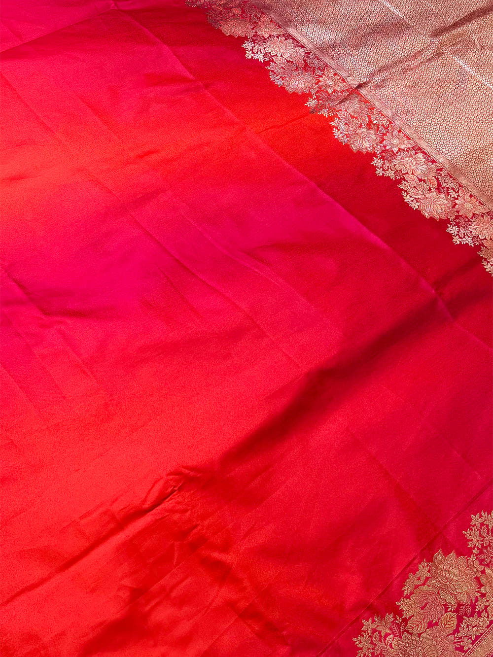Opulent Ombre Weaving Mashru Silk Saree