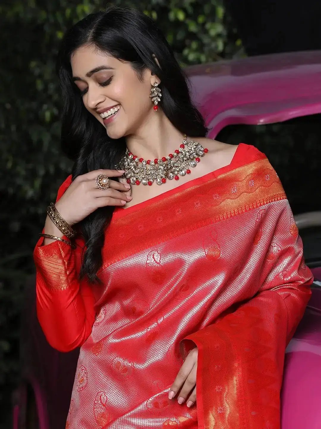 Exclusive Kanjivaram Silk Saree With Zari Work 