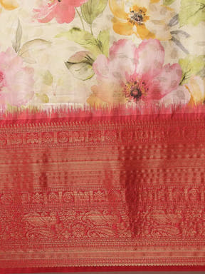  Silk Saree With Digital Kalamkari Print Pattu 