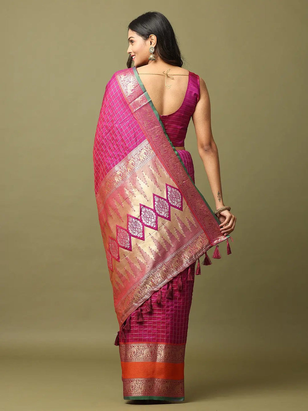 Elegant Soft Silk Zari Kanchi Banarasi Saree