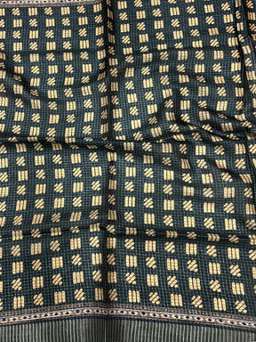 Radiant Black Soft Silk Digital Print Saree