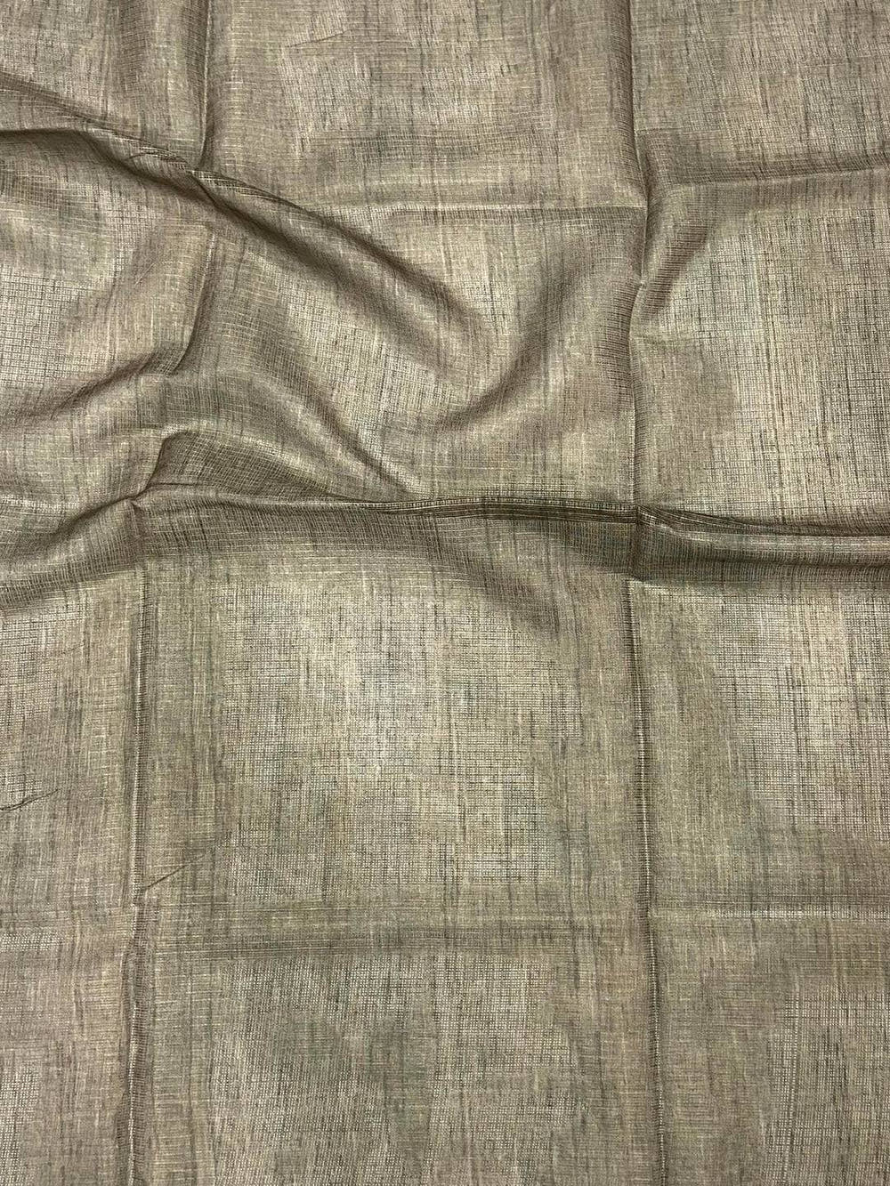 Beige Kota Floral Digital Cut Work Saree