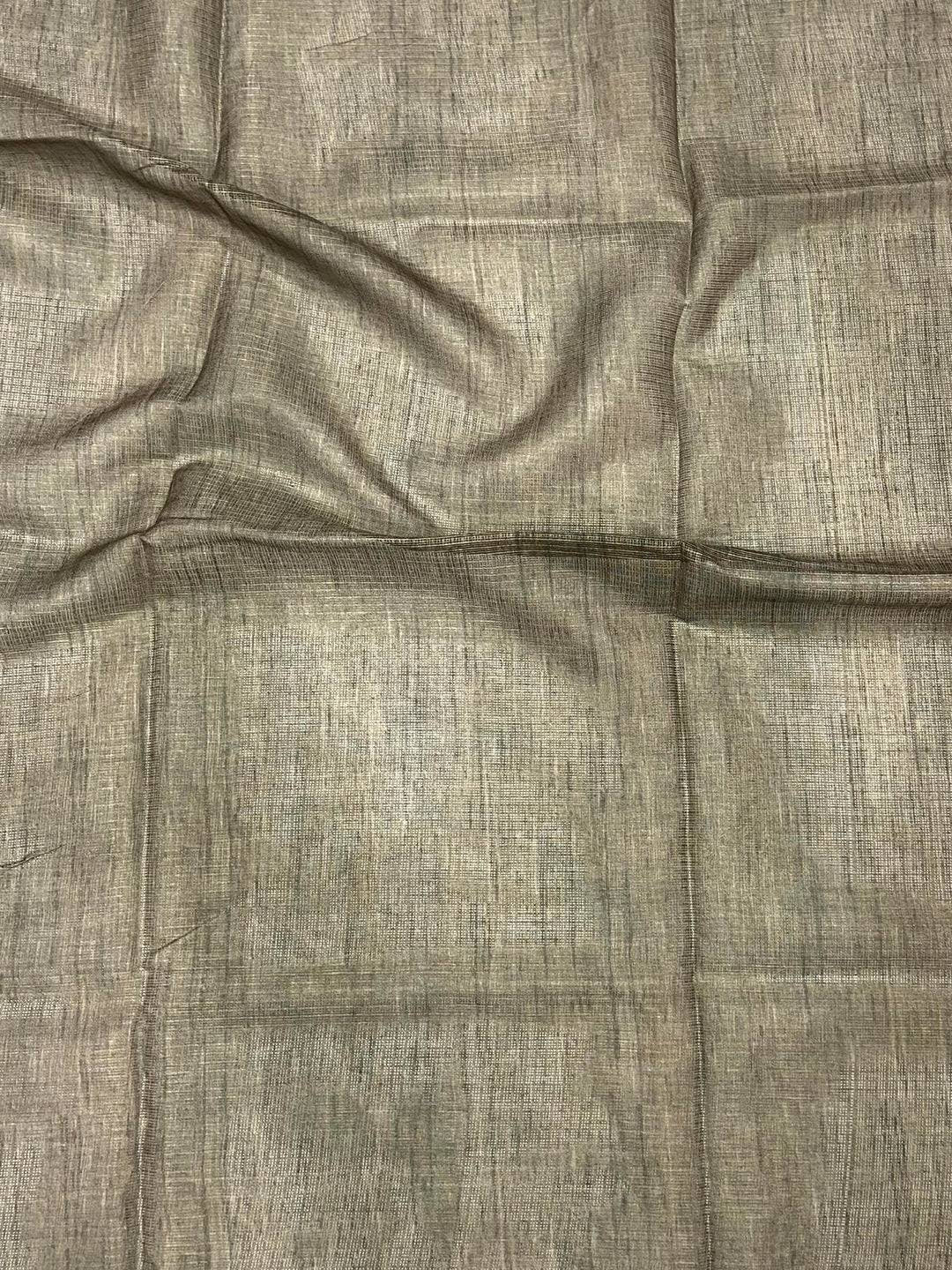 Beige Kota Floral Digital Cut Work Saree