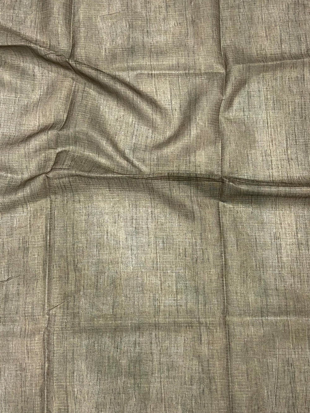 Beige Kota Floral Digital Cut Work Saree