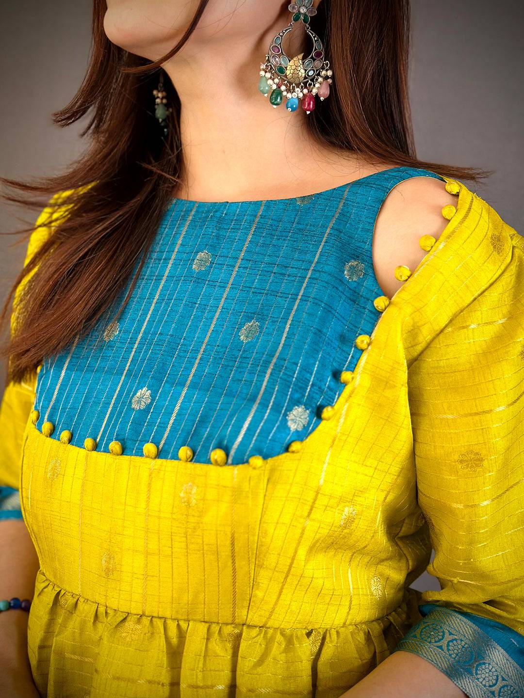 Royal Kota Doriya Boat Neck Kurti
