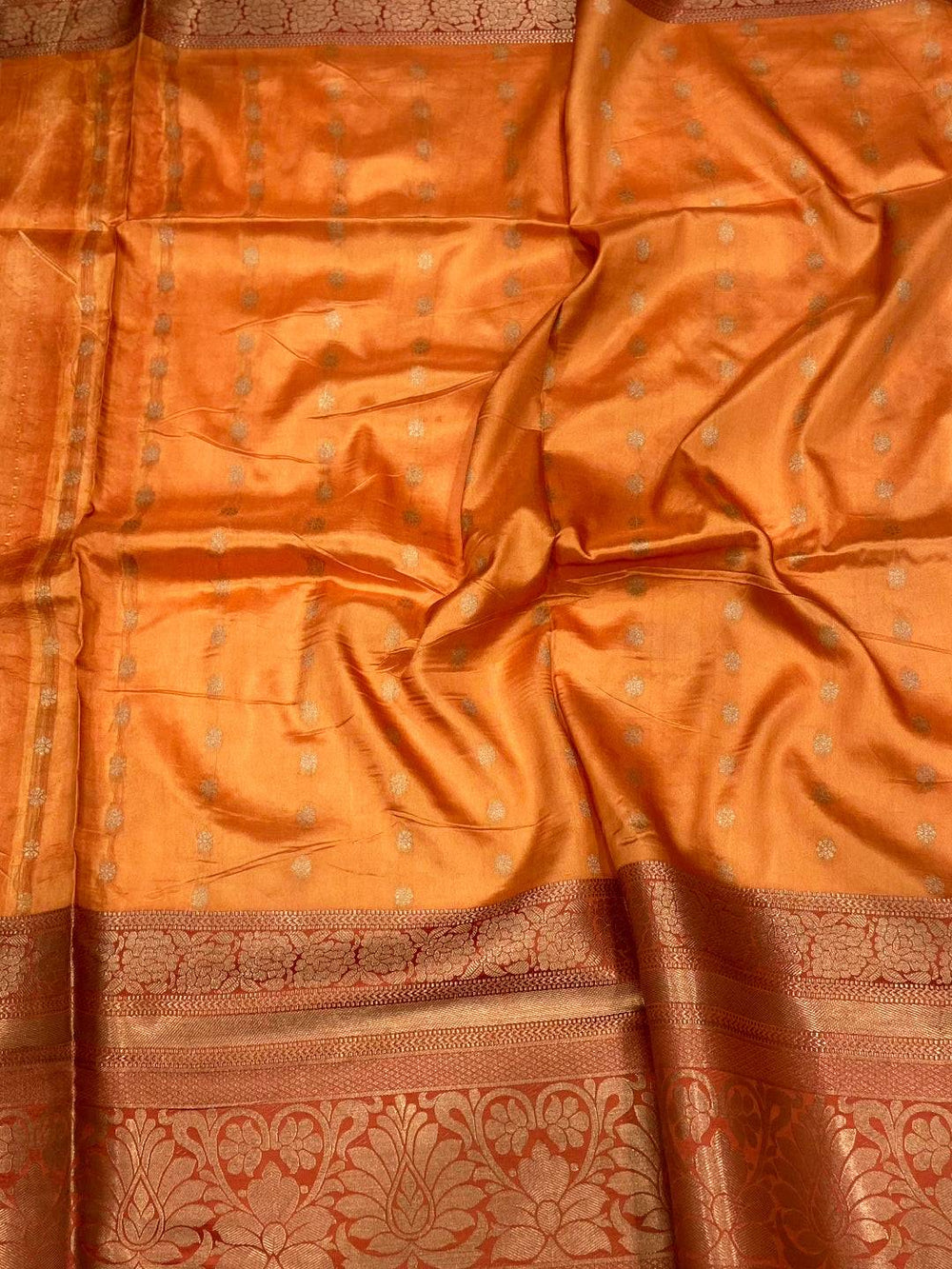 Radiance Banarasi Floral Print Saree