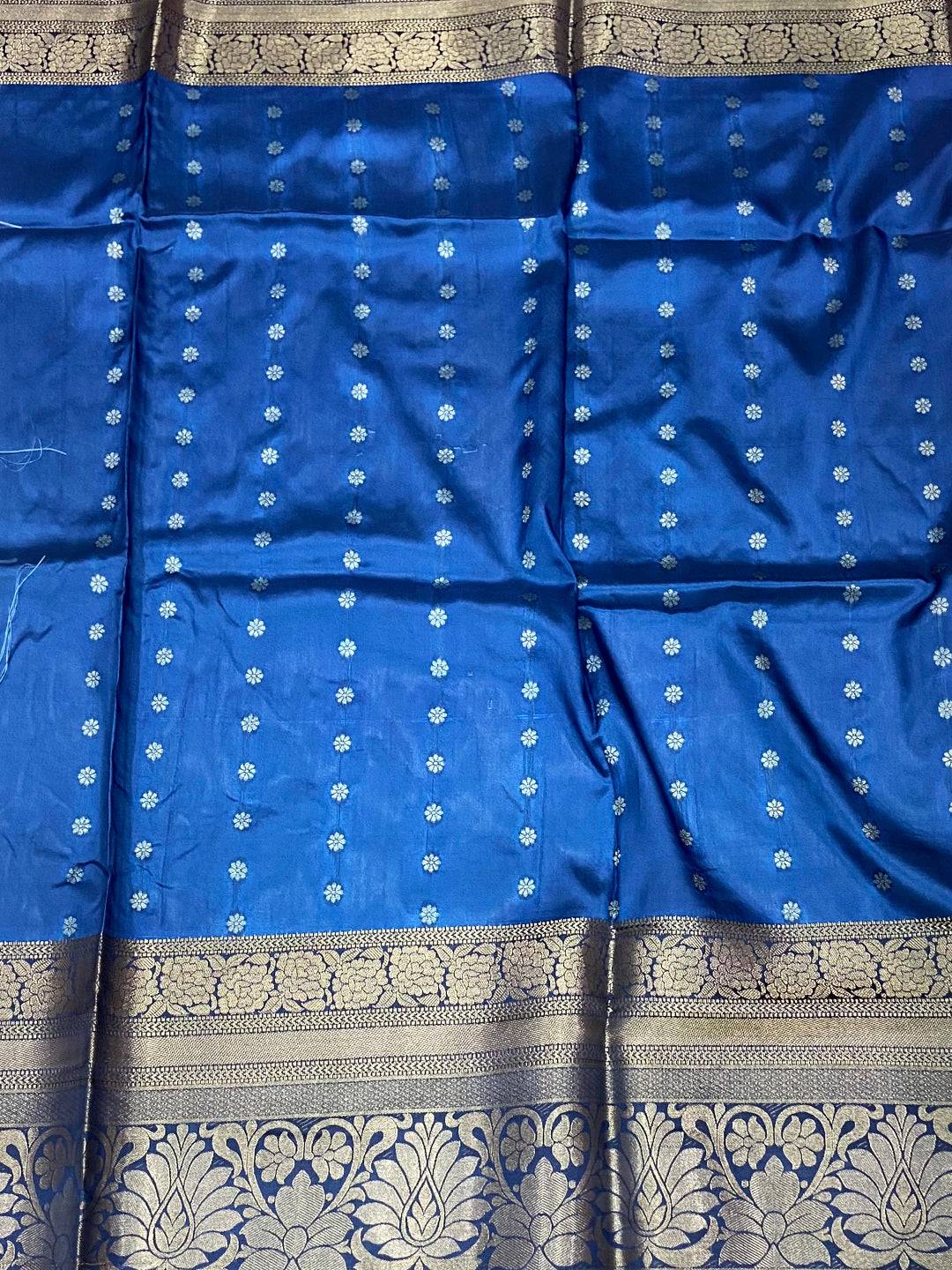 Regal Banarasi Floral Print Saree