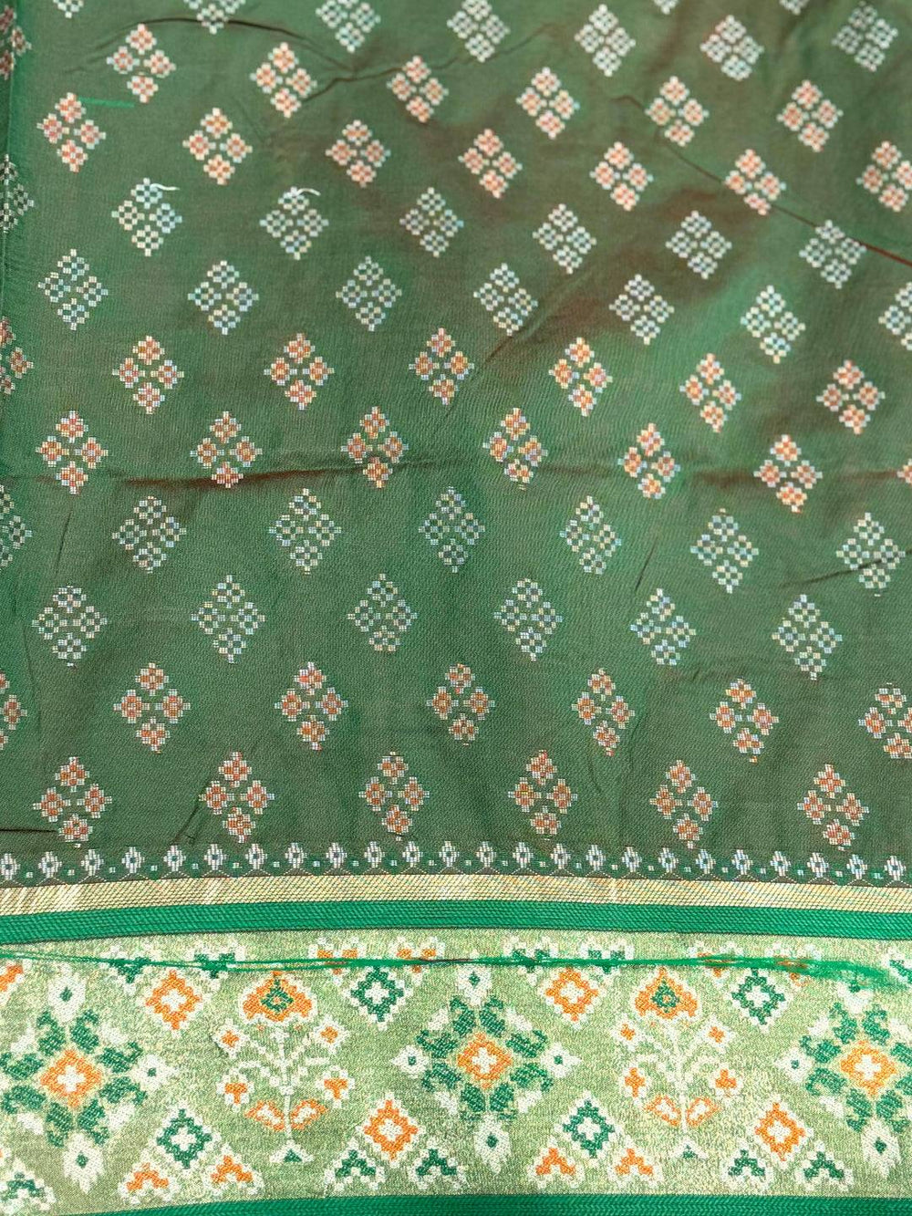 Pink Pochampally Patola Soft Silk Saree