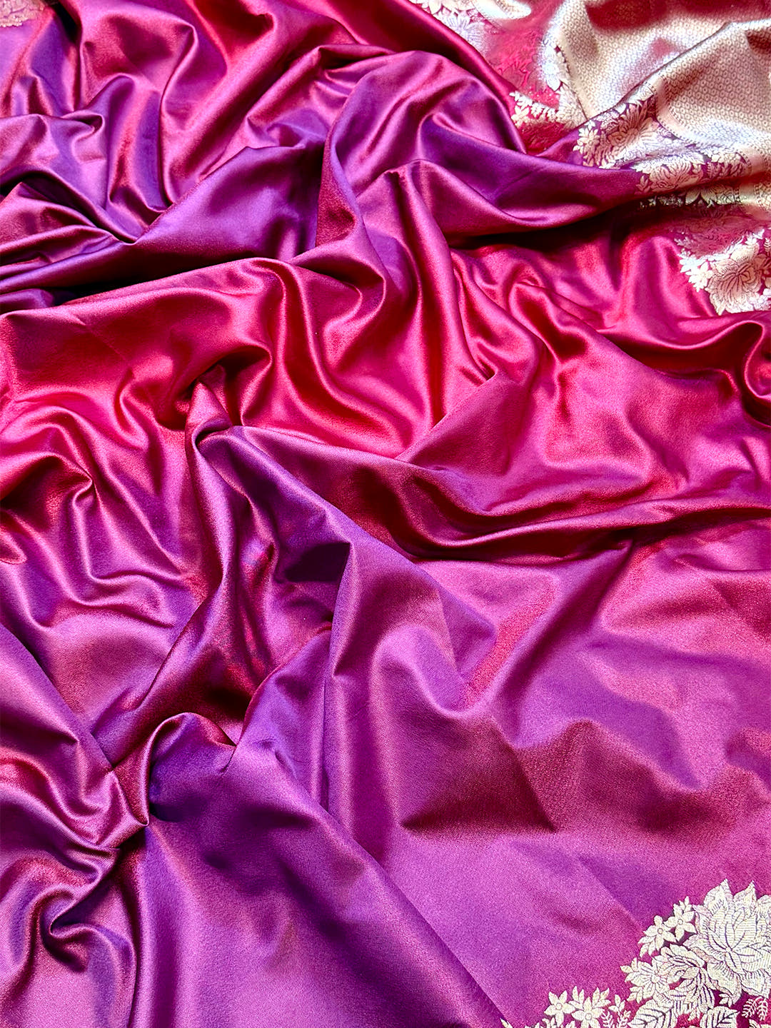 Regal Ombre Weaving Mashru Silk Saree