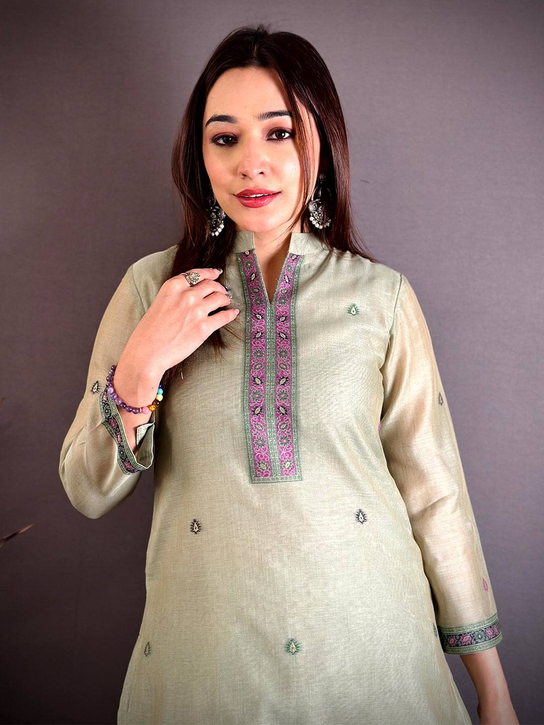 Olive Grace Floral Weave Dress