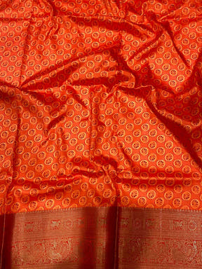 Graceful Banarasi Silk Kalamkari Pattern Saree