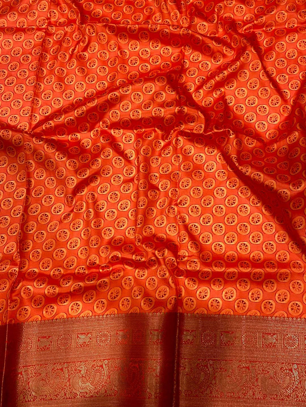 Graceful Banarasi Silk Kalamkari Pattern Saree