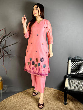 Rose Pink Floral Heritage Dress