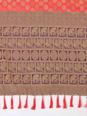 Banarasi Silk Kanchi Pattu With Polka Dots Saree