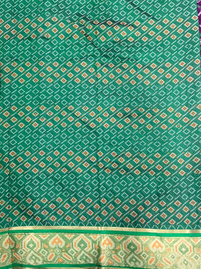 Stylish Pochampally Patola Silk Saree