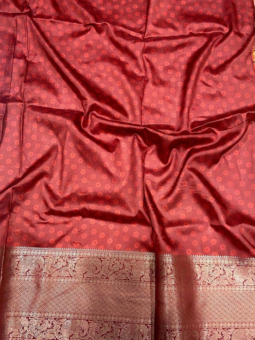 Majestic Soft Banarasi Silk Digital Print Saree