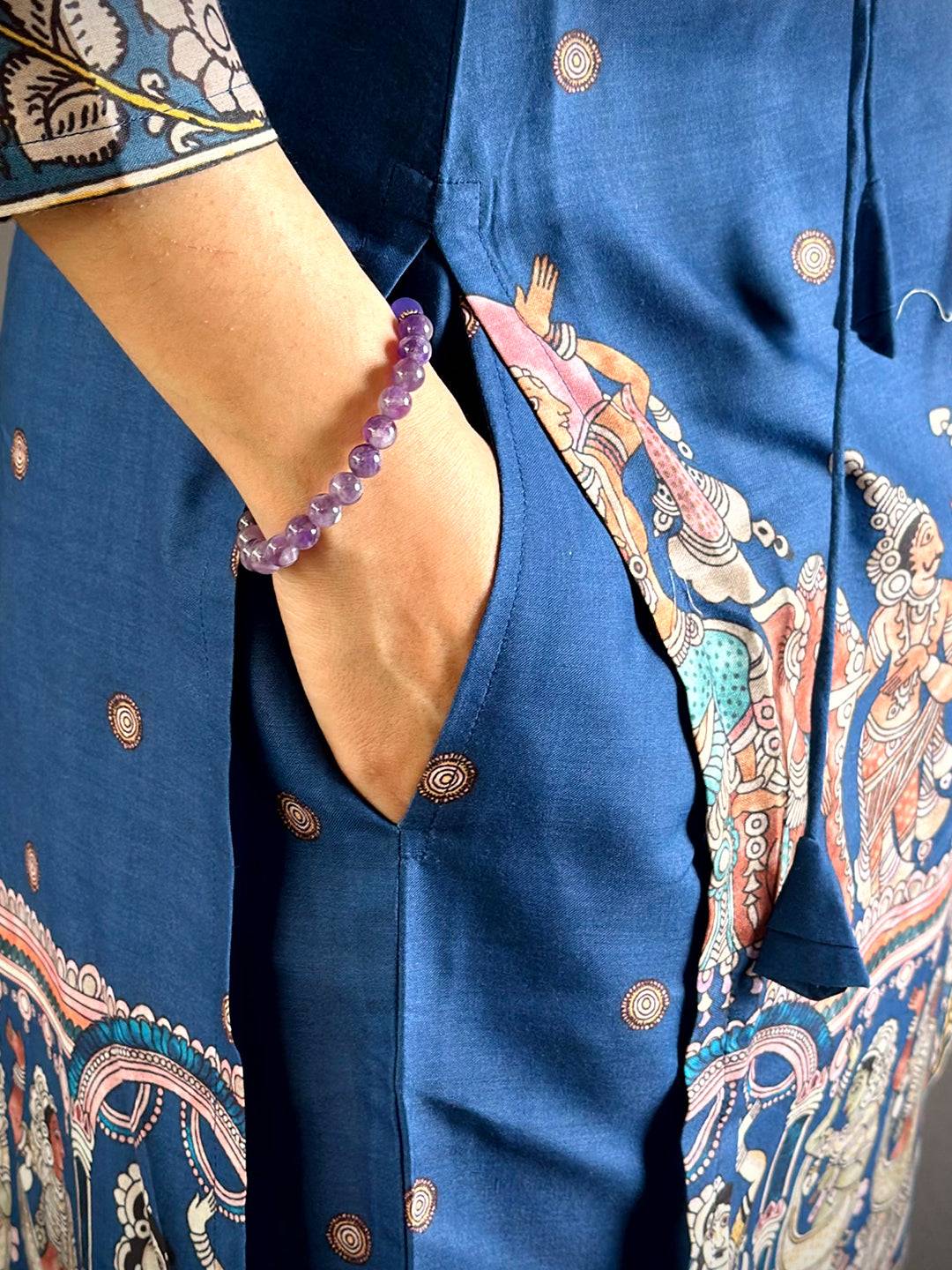 Royal Kalamkari Collar Style Kurti
