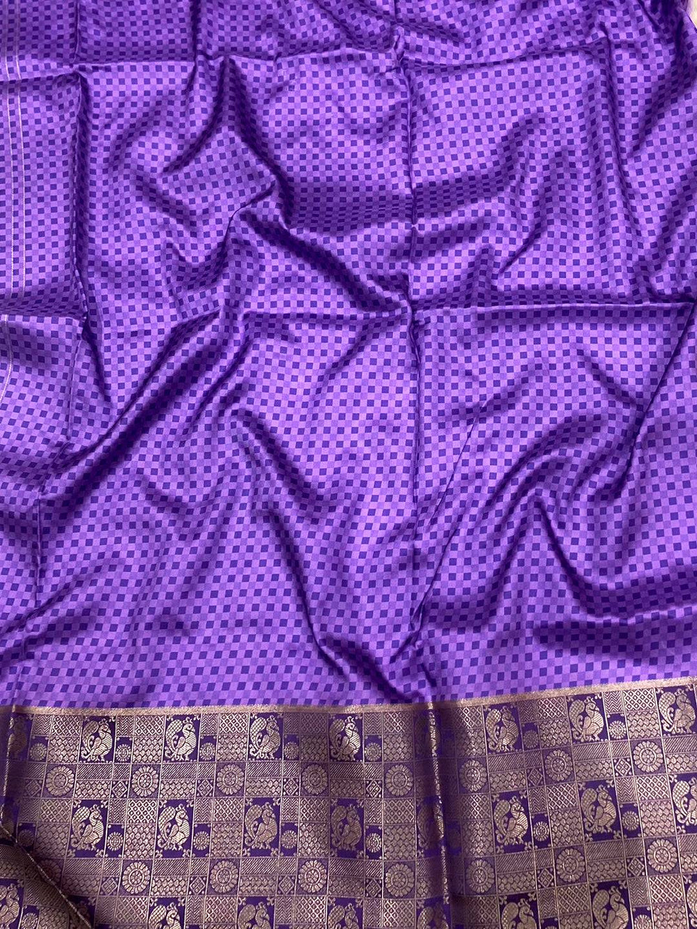 Cream Soft Banarasi Silk Digital Print Saree
