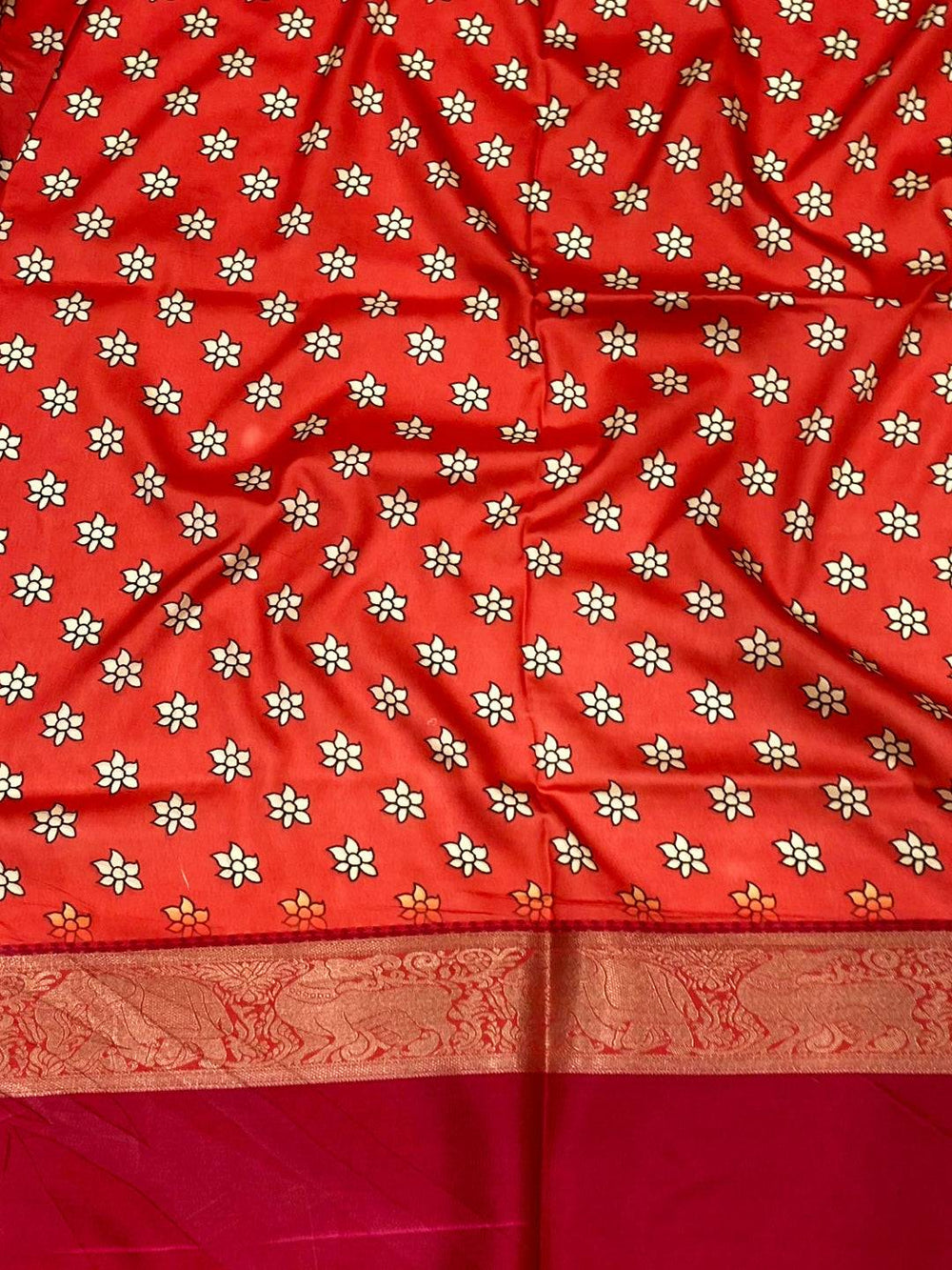 Vibrant Yellow Banarasi Kalamkari Silk Saree