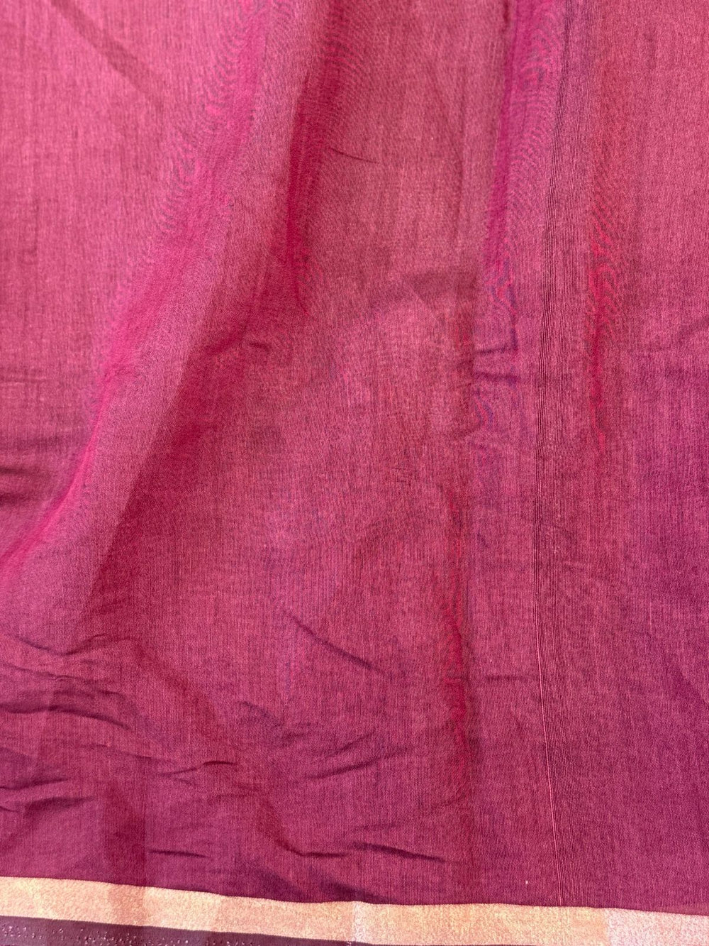 Orange Mul Kalamkari Printed Saree
