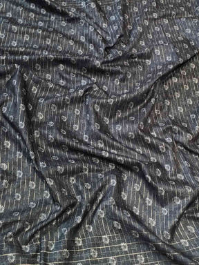 Detailed fabric of Satin Kota Doria Saree