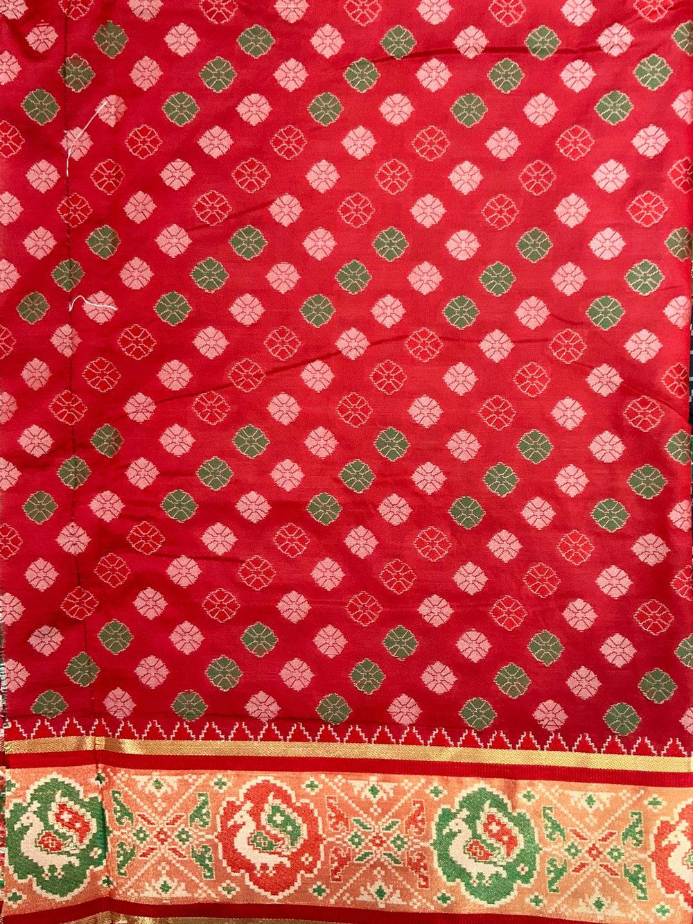 Elegant Black Pochampally Patola Silk Saree