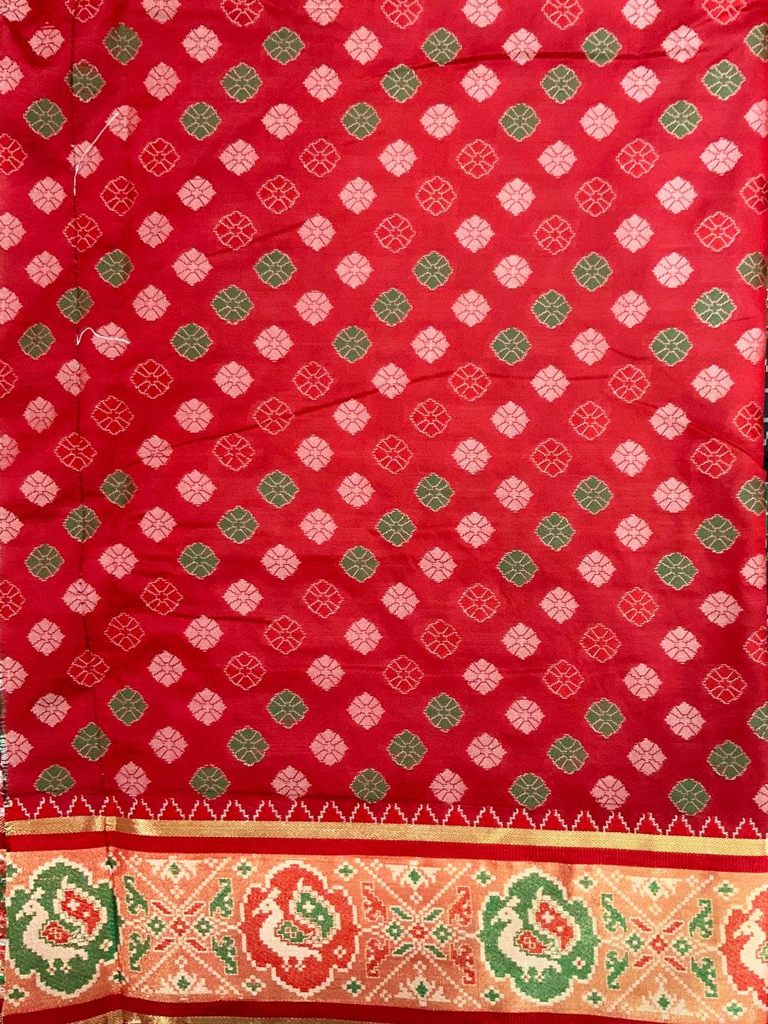 Elegant Black Pochampally Patola Silk Saree