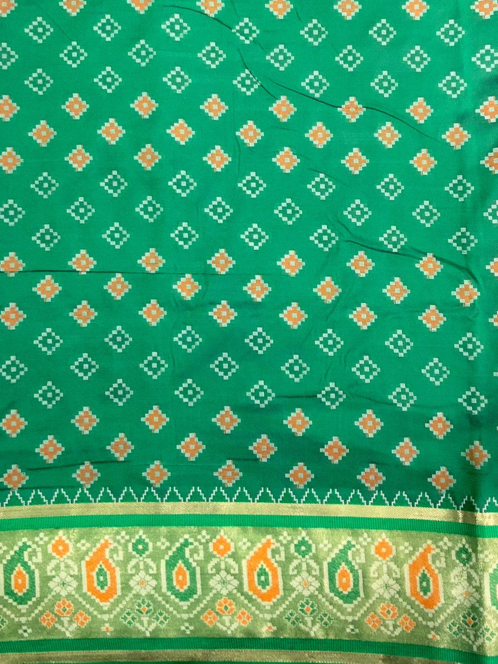 Wine Soft Silk Saree With Patola Weaving