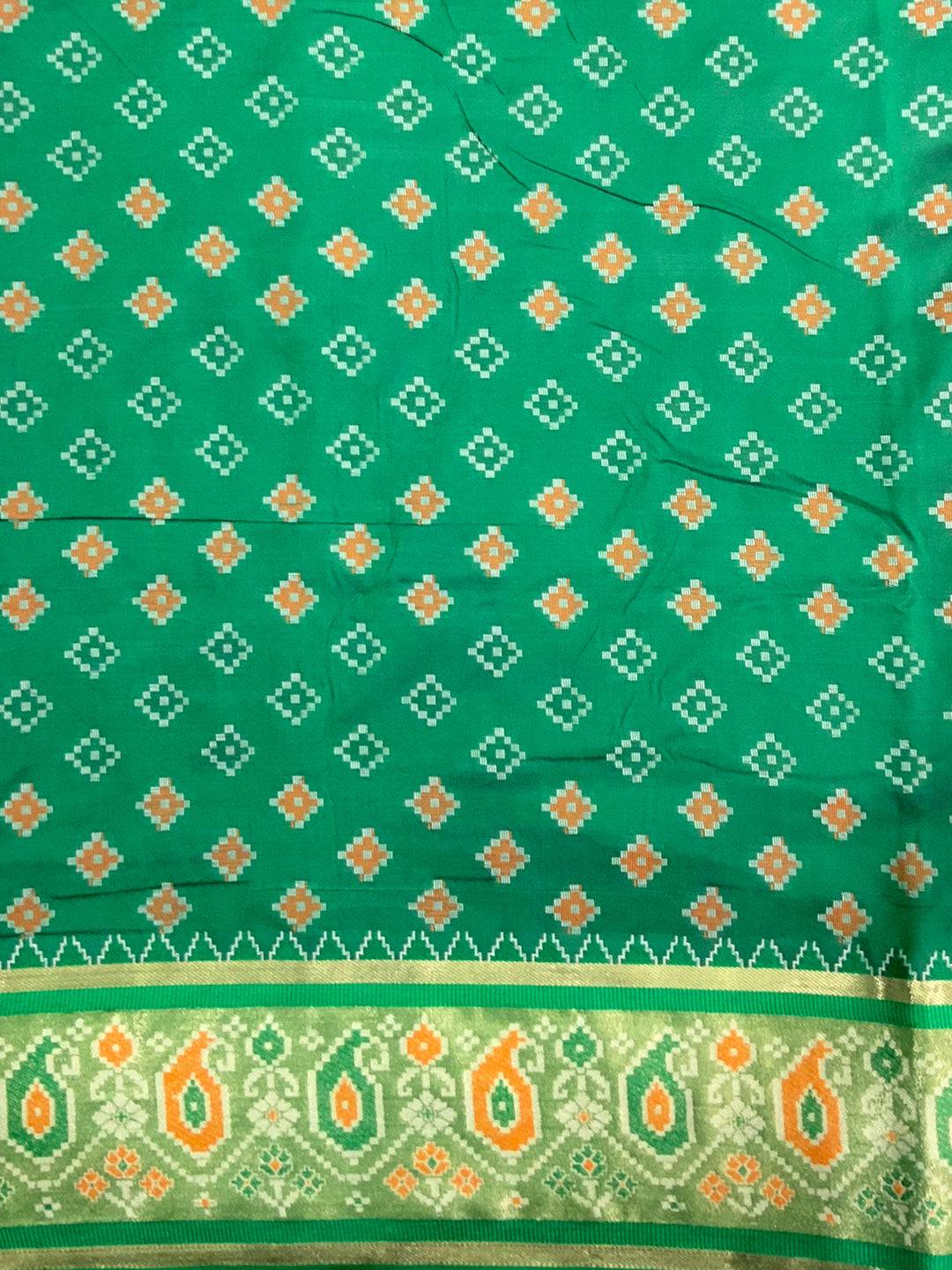 Wine Soft Silk Saree With Patola Weaving